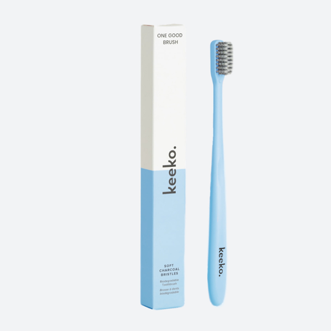 One Good Brush - Biodegradable Toothbrush: Blue - TheFunctionalJoint