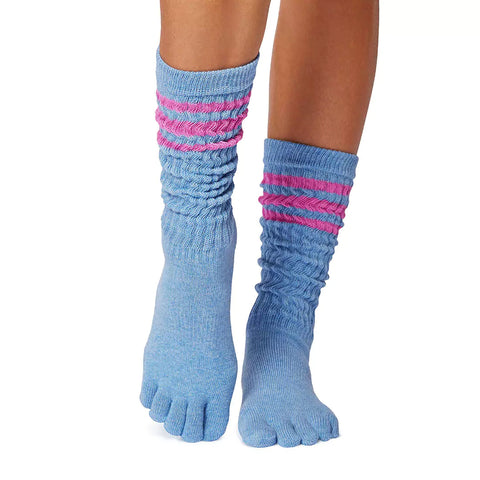 Toe Sox Full Toe Slouch Grip Socks