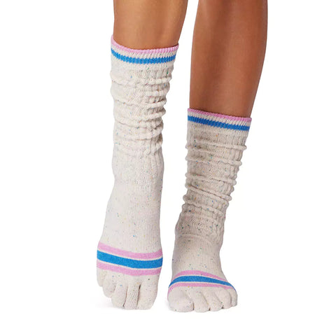 Toe Sox Full Toe Slouch Grip Socks