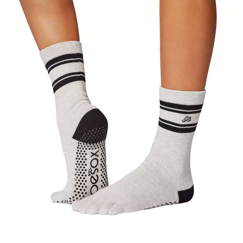 Toe Sox Full Toe Crew Grip Socks